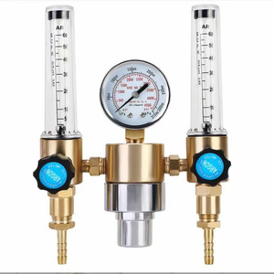 Régulateur de débit d'argon à double sortie CGA580 0-15 Psi avec manomètre pour le contrôle du gaz de soudage - Product Image 5