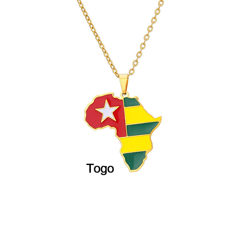 6 Carte du Togo en or