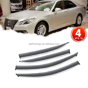 Pour Toyota Crown S210/S 210/210 Royal 14th <span class=keywords><strong>2013</strong></span> ~ 2018 déflecteurs de voiture accessoires vitres latérales visières pluie sourcils gardes autocollants - Product Image 1