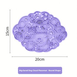Tapis d'alimentation pour chien en silicone avec ventouse, design anti-étouffement pour une alimentation lente - Product Image 5