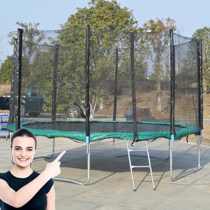 Fours tar 10FT Combination Bounce Sicherheits trampolin mit Spring Mat Ladder Trampolin