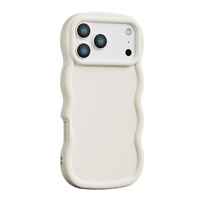 New Wave Matte Soft Phone Case pour iPhone 17 16 15 14 13 12 11 Pro Max Plus Couverture Arrière 17 Air Protection Case Accessoires
