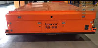 AGV omnidirectionnel de levage de 120 tonnes de capacité, applications dans l'industrie éolienne, véhicule robotisé à guidage automatique
