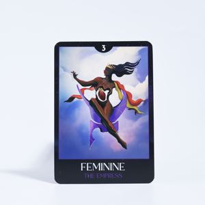 Venta al por mayor de cartas de oráculo, cartas de afirmación positiva impresas personalizadas, <span class=keywords><strong>baraja</strong></span> de Tarot de mago francés - Product Image 4