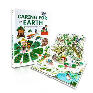 Eco-Friendly Lift The Flap Books Printing Early Education Toy English Picture Books For Kids Hardcover Book
