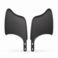 Paire de garde-boue latéraux pour fauteuil roulant en fibre de carbone 3K sur mesure de qualité supérieure