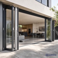 Fenêtres et portes en aluminium GONHO, système de fenêtres et de portes en aluminium sur mesure pour les projets de villas, d'appartements et de bâtiments résidentiels