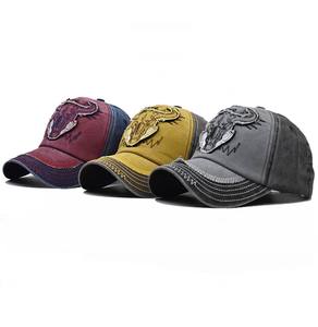 <span class=keywords><strong>Gorra</strong></span> de Béisbol Retro de Vaquero con Bordado de Cabeza de Toro, Estilo Urbano, Lavada, de Alta Calidad, Nueva de <span class=keywords><strong>2021</strong></span> - Product Image 1