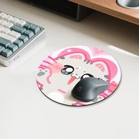 Alas Mouse Bentuk Hewan Kartun Kustom dengan Penyangga Pergelangan Tangan Karet Kain 3D untuk Kantor Gaming OEM ODM