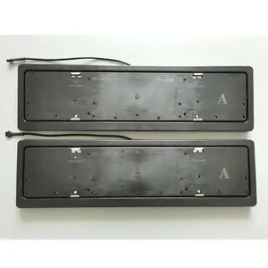 Marco de Matrícula Europeo para Vehículos Eléctricos R, Acero Inoxidable Tipo 001, Compatible con Rusia, Reversible - Product Image 3