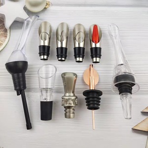 Stainless Steel Wine <b>Pourer</b> With Stopper Portable Bottle Spout For Home Use - Product Image 2