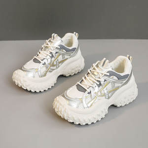 Zapatos Blancos Transpirables con Cordones, Ligeros, con Suela Gruesa para Mayor Altura, Resistentes al Desgaste, para Caminar, Novedad 2026 - Product Image 5