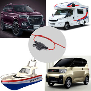 Porte-fusible de voiture étanche et ignifuge (taille moyenne 30 cm) avec fil rouge <span class=keywords><strong>pour</strong></span> véhicules automobiles, bateaux, camping-cars et remorques - Product Image 6