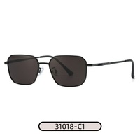 Lunettes de soleil polarisées carrées en métal, style européen et américain, uniques et tendance, pour la conduite