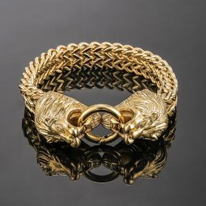 Pulsera Magnética Unisex Vintage de Acero Inoxidable de Alta Calidad con Baño de Oro PVD de 18K Au750 Personalizada 2025 – Regalo de Lujo a la Moda - Product Image 3