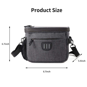 Fahrrad-Lenkertasche, große Fahrrad-Vorderradtasche, 6,5 Zoll transparente Tasche mit Schultergurt - Product Image 4