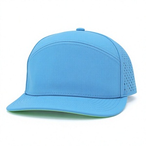 Casquette Trucker Bleue à 6 Panneaux en Maille Respirante Ajustable Unisexe pour Sports de Plein Air, Couleur Unie, Style Décontracté, Taille Adulte - Product Image 2