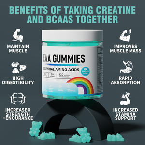 Suppléments sportifs pré-entraînement 8000 Mg d'acides aminés essentiels EAA Gummies chaîne <span class=keywords><strong>Aminos</strong></span> pour la récupération athlétique nerf énergétique - Product Image 3