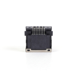 RCH-SP-39-2 Vertical 180 Degree Single Port Female <strong>RJ45</strong> Tab Cat5E 4p4c <strong>Ethernet</strong> Connector Without Light Bounce Or Socket - Product Image 5