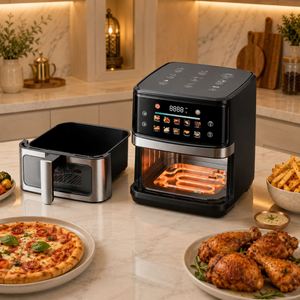 Friteuses intelligentes sans huile pour la maison, grande capacité, en acier inoxydable, fabriquées en Chine, 6L, 8L, 10L, 12L - Product Image 1
