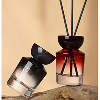 Diffuseur de parfum en verre de luxe personnalisé pour la maison, 100 ml, parfum longue durée, ensemble de diffuseurs à bâtonnets pour la chambre à coucher, le salon, rafraîchisseur d'air