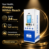 Distributeur automatique de médicaments 24h/24 avec écran tactile, en libre-service, vertical, pour la distribution de médicaments