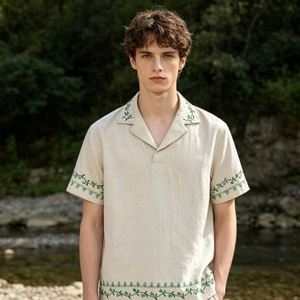 Collar Linen Shirt Cheap Knitted Hawaiin Shirts Men And <b>Boys</b> Button <b>Up</b> Happy Vacation Shirt Linen Blend T-Shirts - Product Image 1