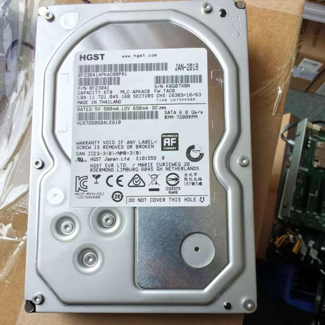 Hot Sale  3.5in 6TB 6T 7.2K RPM SATA/SAS HDD Server Hard Disk Drive    6T