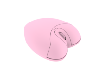Souris sans fil en plastique avec design 3D mignon sur le thème de l'amour, personnalisée, 1200 DPI, 2,4 GHz, ergonomique, 3 boutons, portable, cadeau idéal pour les femmes