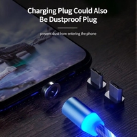 3 en 1 LED Glow Flowing Charger usb led Light Up cable Micro USB Type C 8 Pin Charging for iPhone all in one Cable