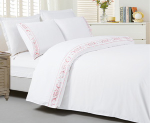 Bộ Ga Trải Giường Màu Trơn 100% Cotton, Bộ Ga Trải Giường <span class=keywords><strong>3d</strong></span> Cỡ Queen - Product Image 5