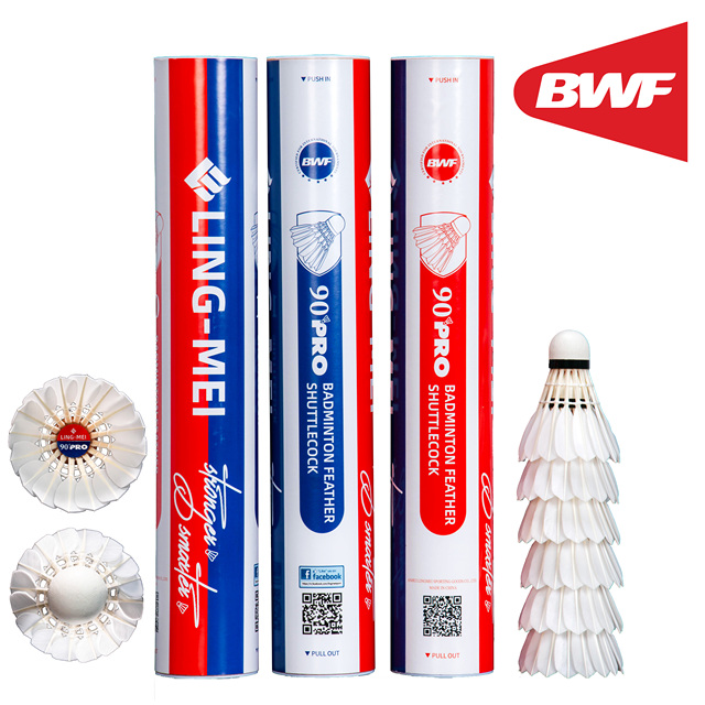 LING-MEI 90PRO Among Peers Goose Feather Badminton Shuttlecock LINGMEI-90PRO for Tournament Match Training
