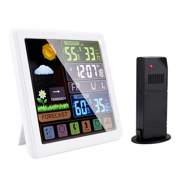 Large Display Mini Hygrometer Digital Thermohygrometer Indoor Outdoor Wireless LCD Temperature Humidity Monitor Plastic OEM