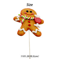 Décorations suspendues de Noël personnalisées en argile polymère PVC pain d'épice homme pendentif arbre de Noël décoration maison intérieur fête ornement