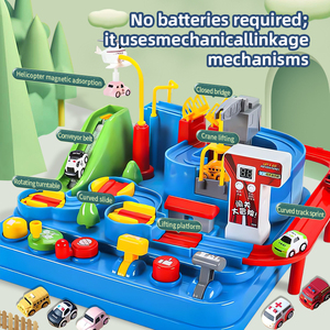 Juego de Pista de Carreras de Autos de Juguete Educativo Personalizado para Niños, Juego de Pista Educativo Interactivo y Divertido para Bebés con 4 Autos - Product Image 3