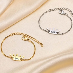 Pulsera de Acero Inoxidable con Nombre Personalizado en Inglés, Modelo N311, Joyería de <span class=keywords><strong>Moda</strong></span>, Accesorios - Product Image 3