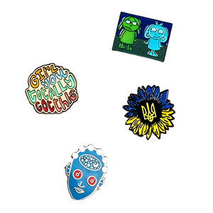 Broche en émail personnalisée, broche en métal poli, badge durable en alliage de zinc pour tenue quotidienne et décoration - Product Image 4