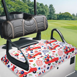 Housses de siège de voiturette de golf douces et confortables, respirantes, pour 2 personnes, en microfibre légère, type serviette pour voiturette de golf - Product Image 1