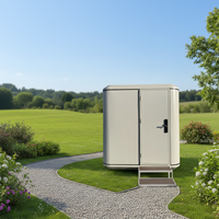 Cabine de repos durable 5 fonctions avec toilettes pour café, cabine de réunion, abri de voiture, poste de garde, cabine téléphonique