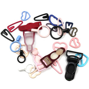 Promotion : Accessoires vestimentaires – Clip de jarretière en métal recouvert de nylon noir 10 mm – Clip de ceinture de jarretière populaire - Product Image 2