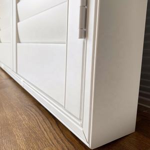 Prix de gros d'usine, volet de fenêtre en bois à lattes de couleur teinte - Product Image 6