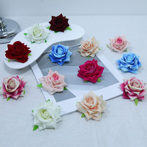 Rose artificielle en soie, petite fleur en velours pour la décoration de la maison, accessoires de photographie, décoration de gâteaux, bouquet, arrangement de mariage - Product Image 3