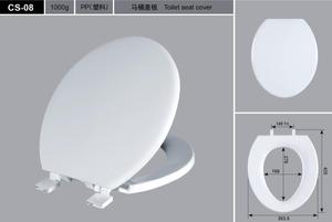 Asiento de <span class=keywords><strong>inodoro</strong></span> de plástico de 17 ''Diseño clásico con bisagras ajustables - Product Image 2