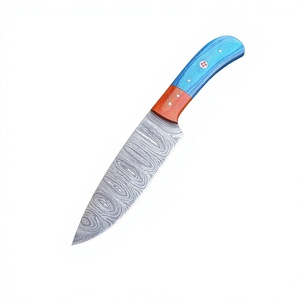 Couteau de cuisine japonais forgé, lame en acier Damas, Santoku professionnel, manche personnalisé, respectueux de l'environnement - Product Image 1