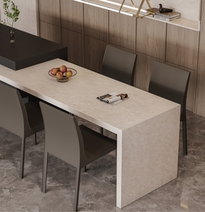 Hign End Đá Nhân Tạo 3200*1600*12 mét phiến lớn Taj Mahal thiêu kết đá sứ gạch và tường Panels nhà bếp Countertop - Product Image 1