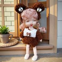 Poupées Bjd mignonnes de 17 cm pour enfants, filles, poupées articulées à faire soi-même, robes de 12 pouces, vêtements, jouets pour enfants, cadeaux pour filles
