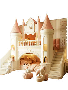 Ragazze principessa letto a castello letto per bambini letto a soppalco reale nobile in stile rabico principessa casa Design personalizzato camere - Product Image 5