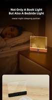 Lampe de lecture LED portable sans fil rechargeable YUELI, panneau pleine page, intensité réglable, lumière blanche, lampe de lecture intérieure, 50 000 heures, multicolore