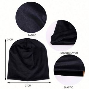 Unisex Baggy Velvet Slouch Beanie <b>Hat</b> 3D Embroidery Image Style Soft Cozy Winter Fall Gift - Product Image 3