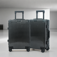 Valise de luxe pour ordinateur portable, à roulettes, texture carbone, coque rigide, antivol, étanche, diverses fonctionnalités disponibles